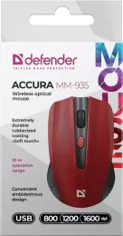Defender - Bezprzewodowa mysz optyczna Accura MM-935