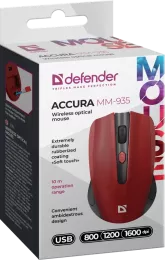 Defender - Bezprzewodowa mysz optyczna Accura MM-935