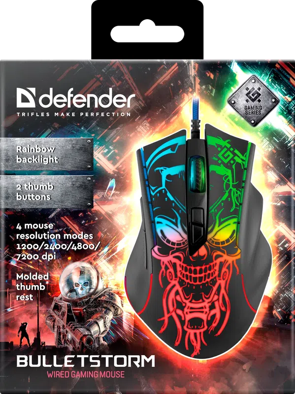 Defender - Przewodowa mysz dla graczy Bulletstorm GM-928