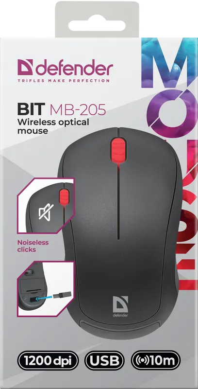 Defender - Bezprzewodowa mysz optyczna Bit MB-205