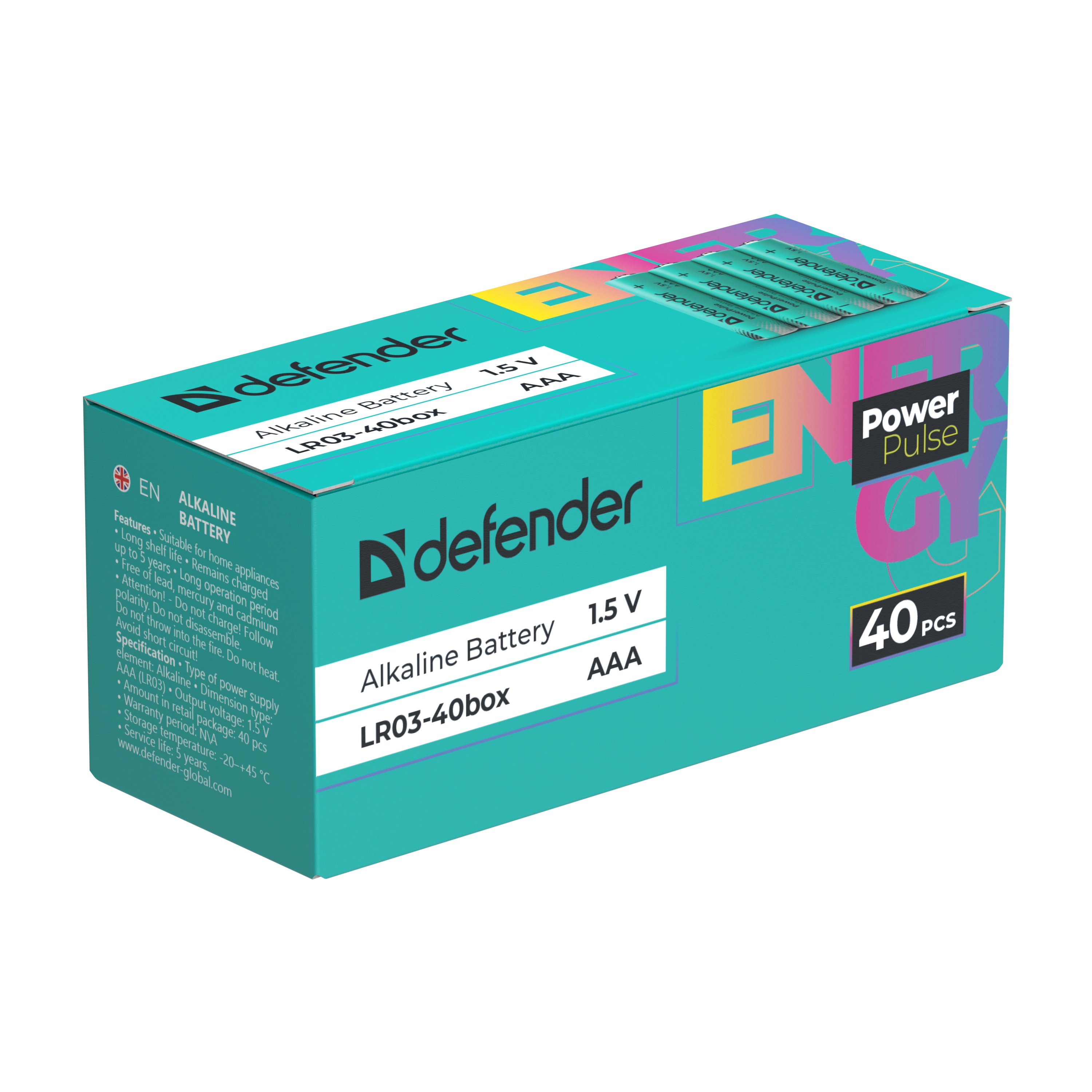 Defender - Bateria alkaliczna LR03-40box