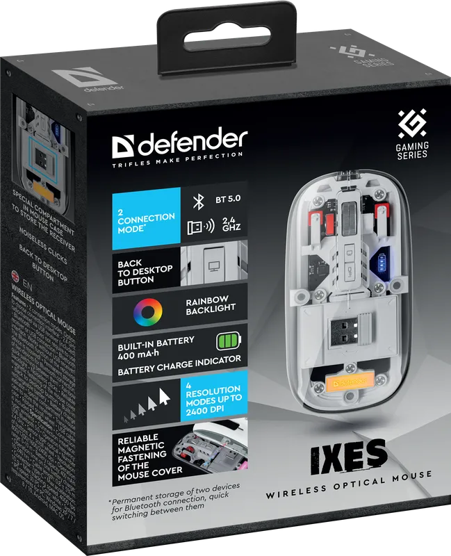 Defender - Bezprzewodowa mysz optyczna Ixes MM-999