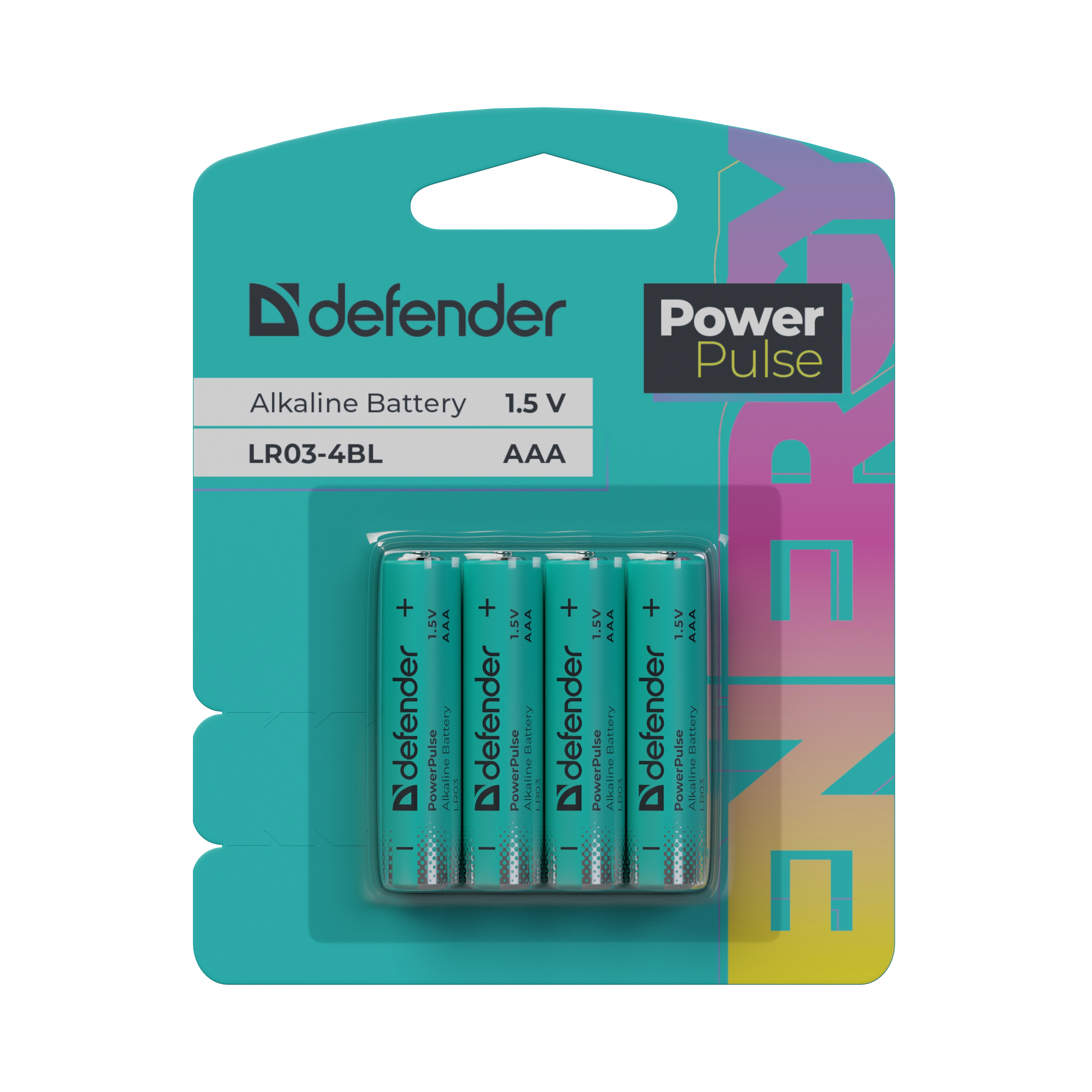 Defender - Bateria alkaliczna LR03-4BL