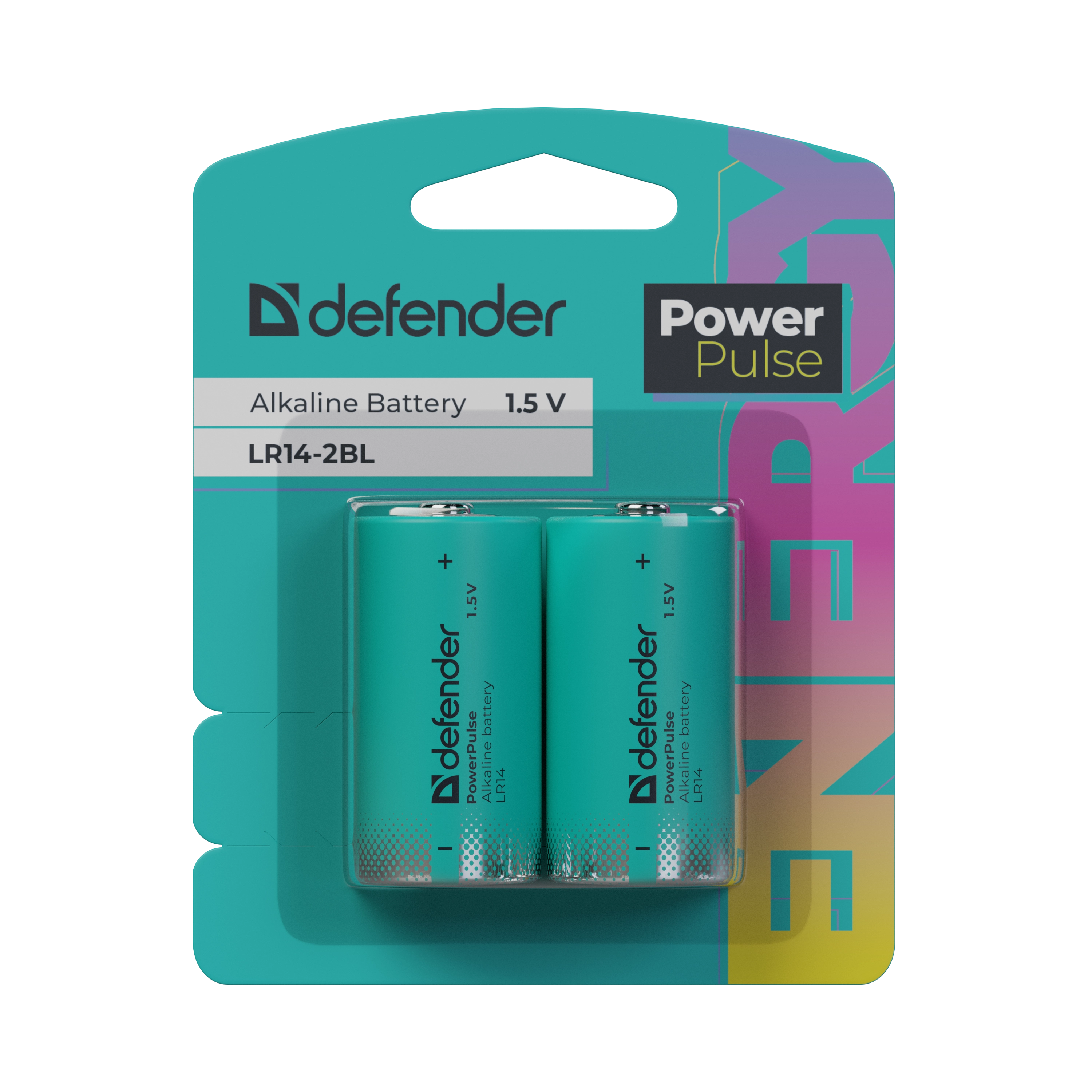 Defender - Bateria alkaliczna LR14-2BL