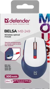 Defender - Bezprzewodowa mysz optyczna Belsa MB-249