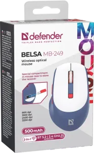 Defender - Bezprzewodowa mysz optyczna Belsa MB-249