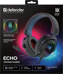 Defender - Zestaw słuchawkowy dla graczy  Echo