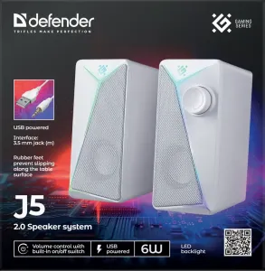 Defender - System akustyczny 2.0 J5