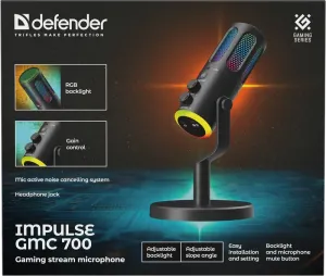Defender - Mikrofon do przesyłania strumieniowego Impulse GMC 700