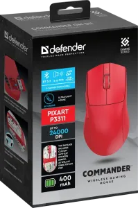 Defender - Bezprzewodowa mysz dla graczy Commander GM-511