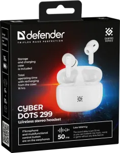 Defender - Bezprzewodowy zestaw słuchawkowy CyberDots 299