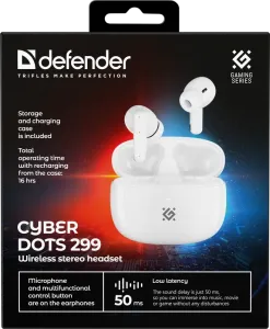 Defender - Bezprzewodowy zestaw słuchawkowy CyberDots 299