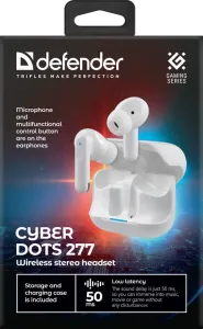 Defender - Bezprzewodowy zestaw słuchawkowy CyberDots 277