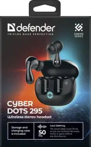 Defender - Bezprzewodowy zestaw słuchawkowy CyberDots 295
