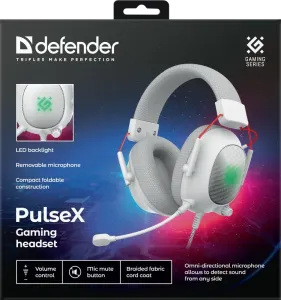 Defender - Zestaw słuchawkowy dla graczy PulseX