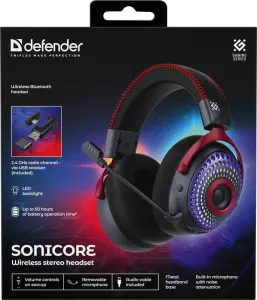 Defender - Bezprzewodowy zestaw słuchawkowy Sonicore