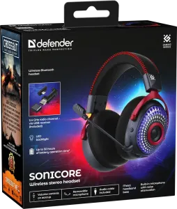 Defender - Bezprzewodowy zestaw słuchawkowy Sonicore