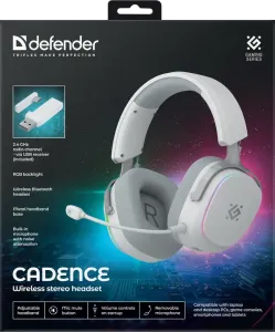 Defender - Bezprzewodowy zestaw słuchawkowy Cadence