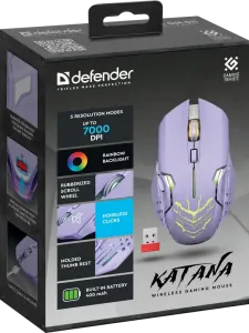 Defender - Bezprzewodowa mysz dla graczy Katana GM-511