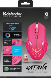 Defender - Bezprzewodowa mysz dla graczy Katana GM-511