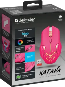 Defender - Bezprzewodowa mysz dla graczy Katana GM-511