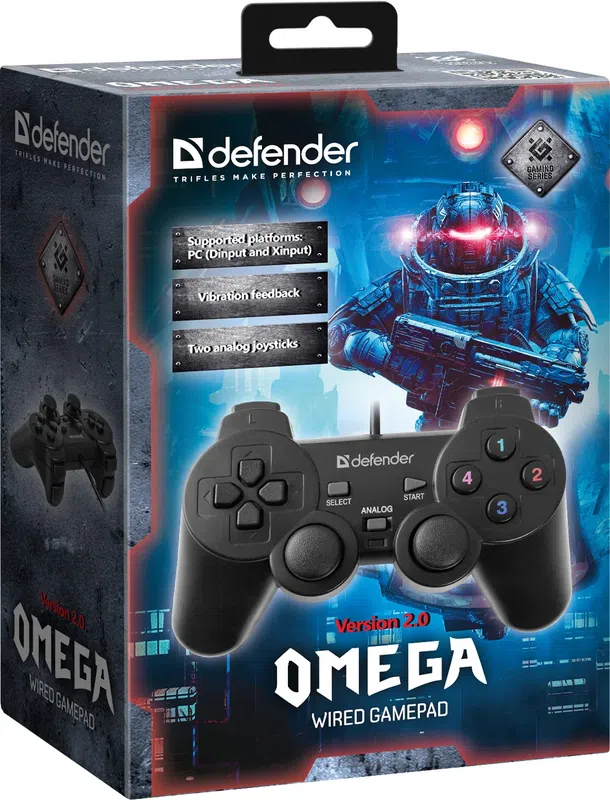 Defender - Przewodowy gamepad Omega