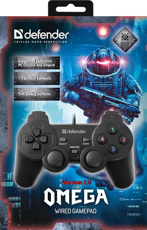 Defender - Przewodowy gamepad Omega