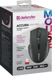 Defender - Bezprzewodowa mysz optyczna Accura MM-665
