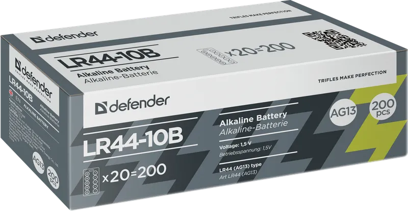 Defender - Bateria alkaliczna LR44-10B