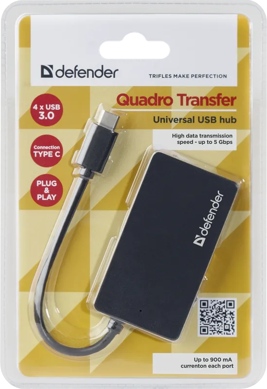 Defender - Uniwersalny koncentrator USB Quadro Transfer