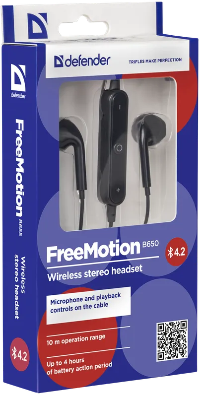 Defender - Bezprzewodowy zestaw słuchawkowy FreeMotion B650