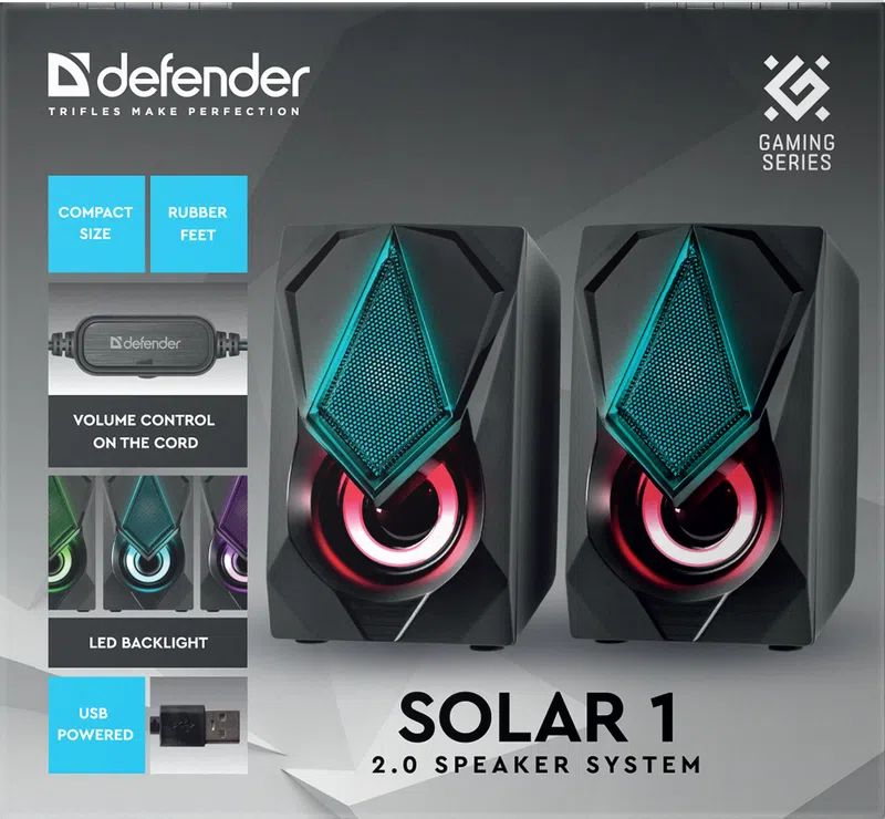 Defender - System akustyczny 2.0 Solar 2