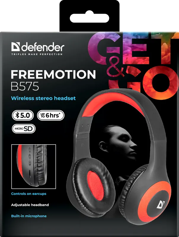 Defender - Bezprzewodowy zestaw słuchawkowy FreeMotion B575