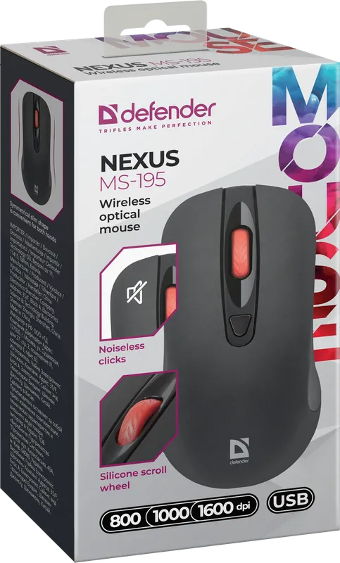 Defender - Bezprzewodowa mysz optyczna Nexus MS-195